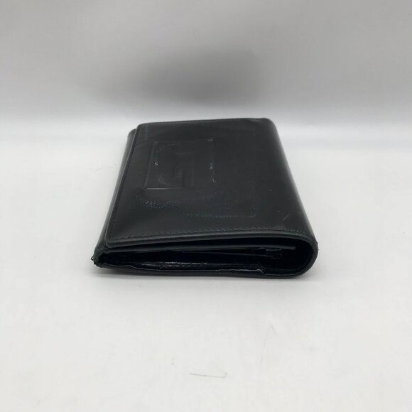 Gucci Black Patent Leather Tri-Fold Embossed Wallet - Picture 3 of 12